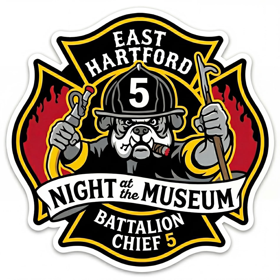 East Hartford BC5 Window or Helmet Decal Powercall