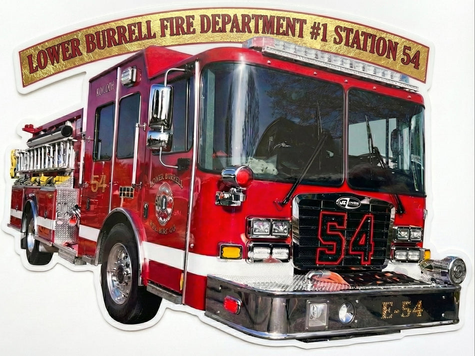 Lower Burrell Fire Dept. Window or Helmet Decal