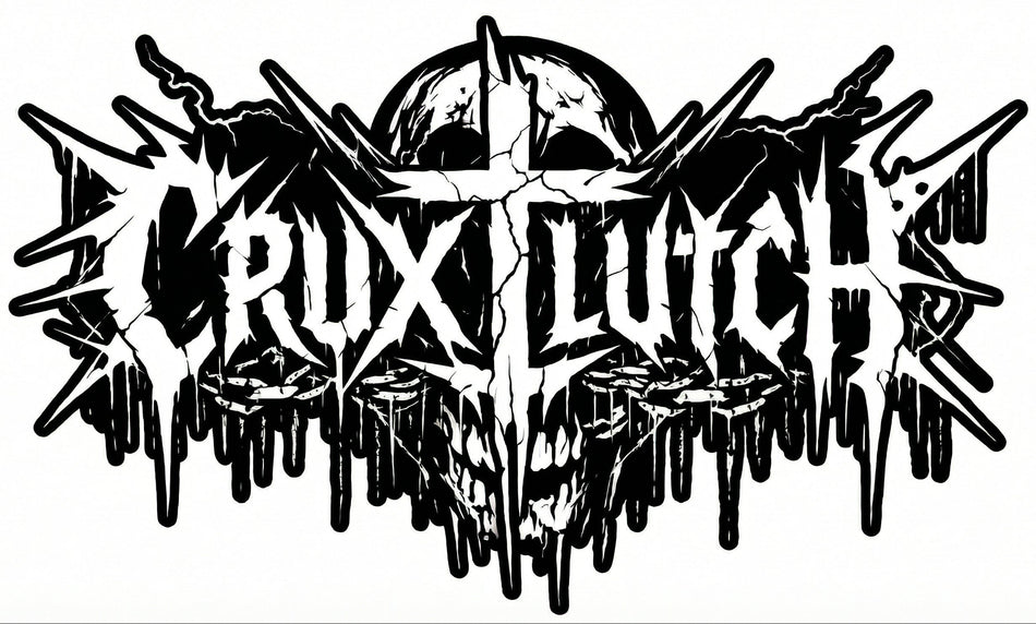 CruxLutch Cross Skull Window or Helmet Decal