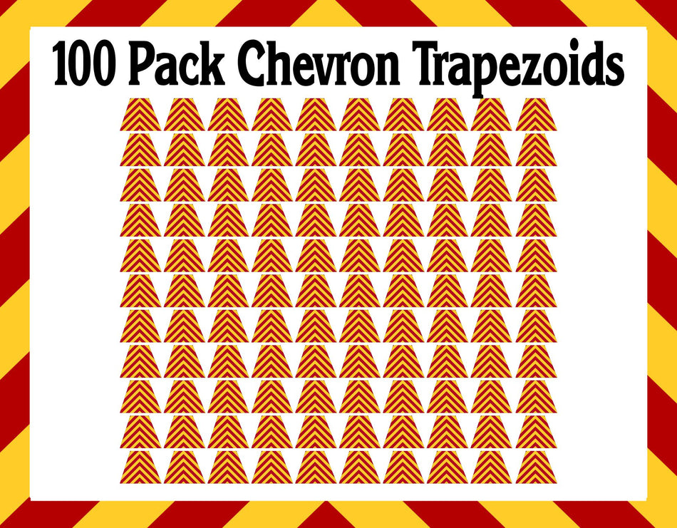 Wholesale Re-seller Reflective 100 Chevron Trapezoid Pack