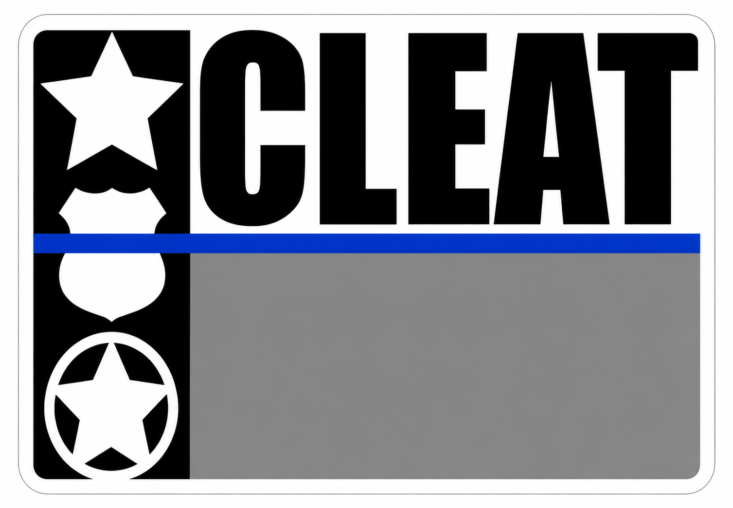 CLEAT Police Department Custom Window or Helmet Decal economy bulk decal