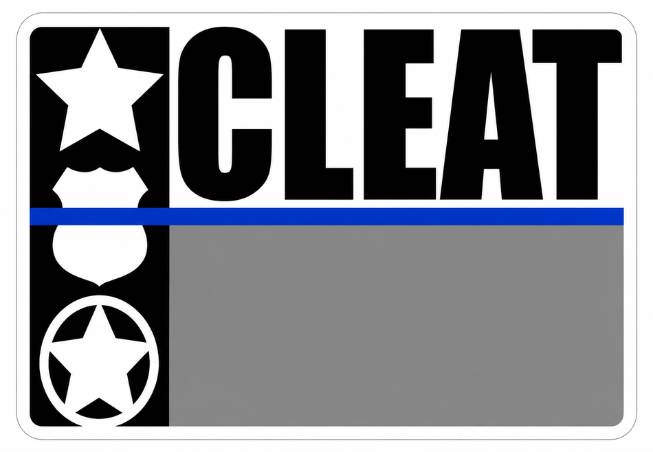 CLEAT Police Department Custom Window or Helmet Decal economy bulk decal