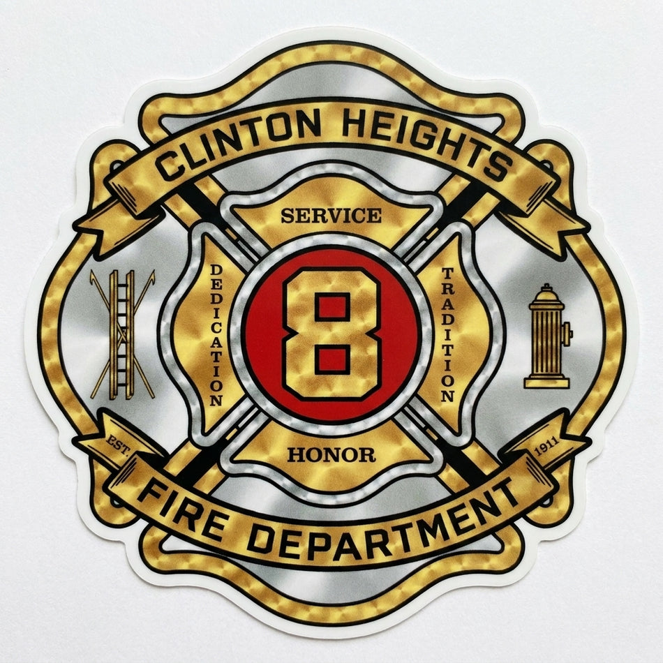 Clayton Fire Dept. Station 41-1 Window/Helmet Decal or MAGNET
