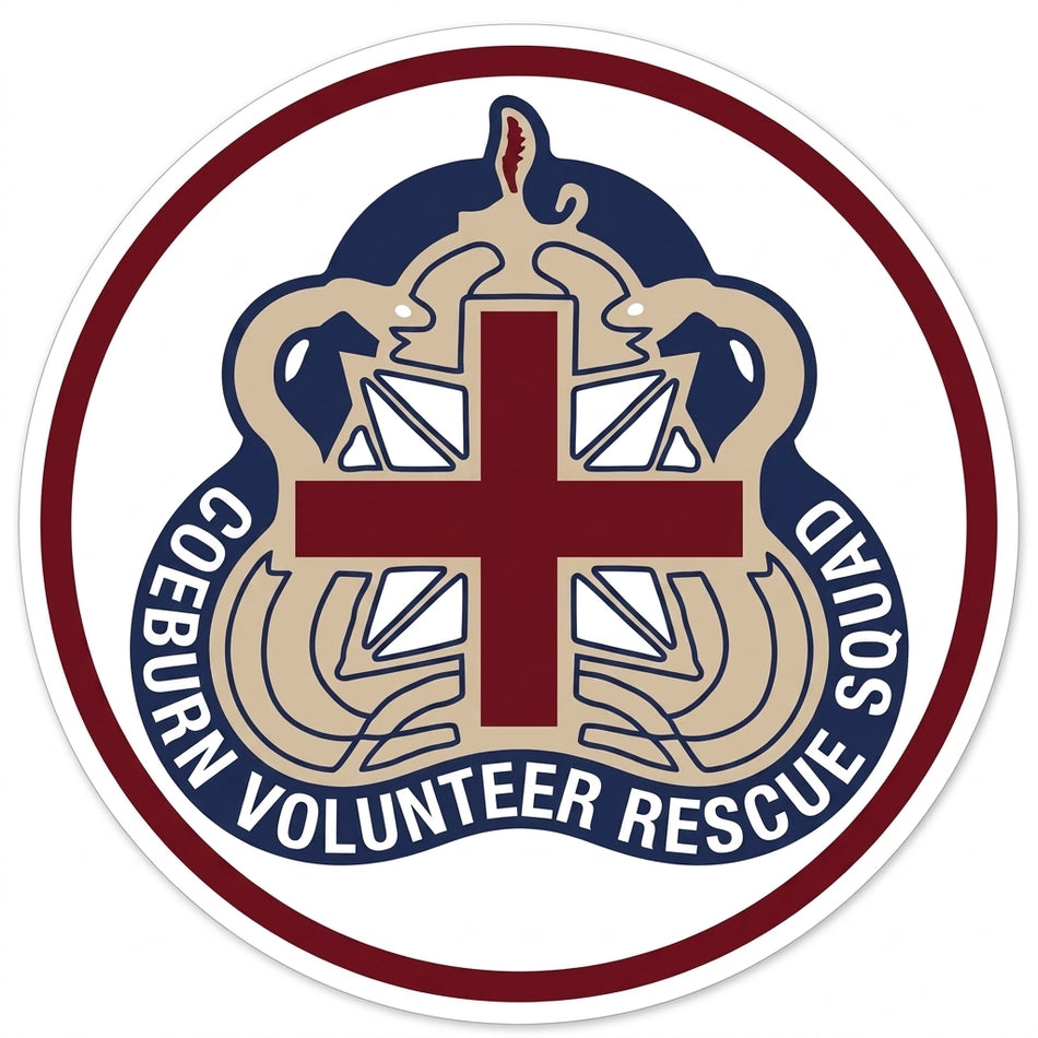 Coeburn Volunteer Rescue Customer Decal or Magnet (sqd.1)