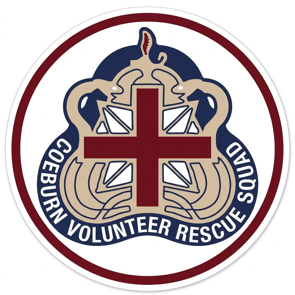 Coeburn Volunteer Rescue Customer Decal or Magnet economy non-reflective decal