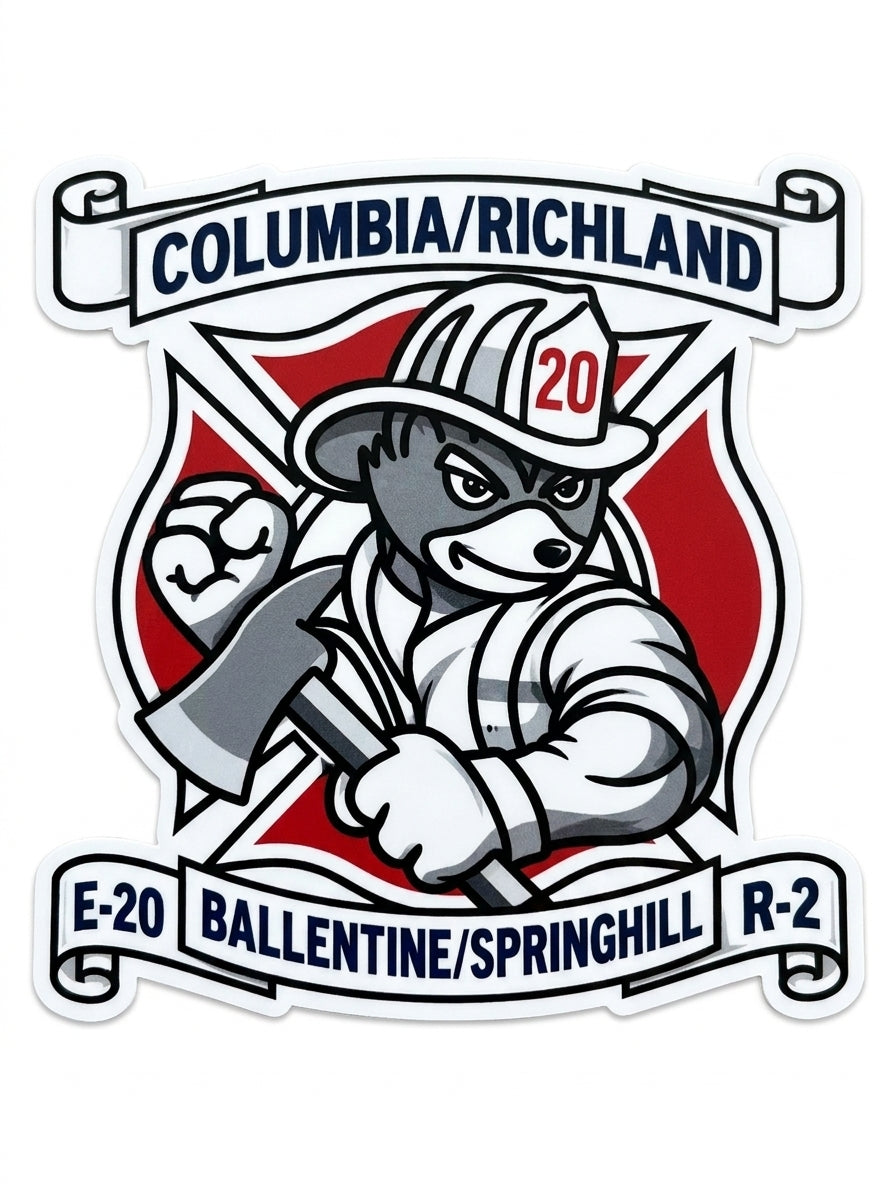 Columbia Richland 20 Design Customer Decal or Magnet (sqd.1)
