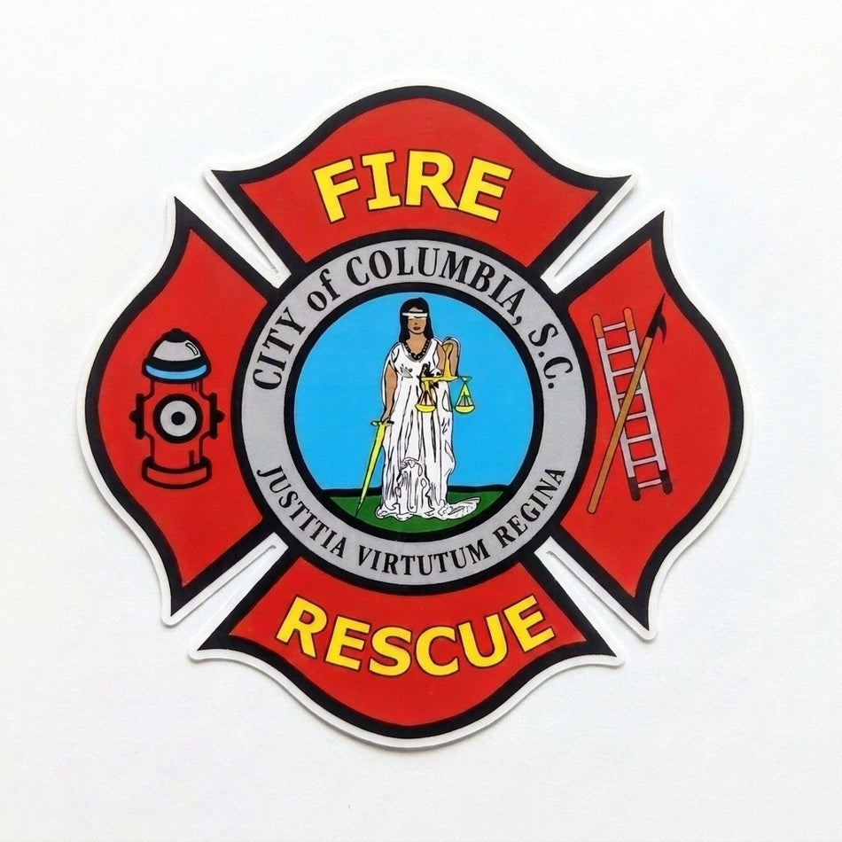 City of Columbia Fire Rescue Customer Decal or Magnet (sqd.1)