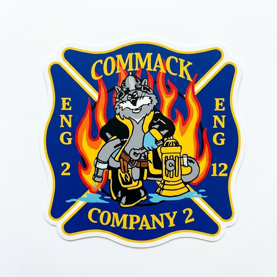 Commack Company 2 Window/Helmet Decal or MAGNET (sqd.1)