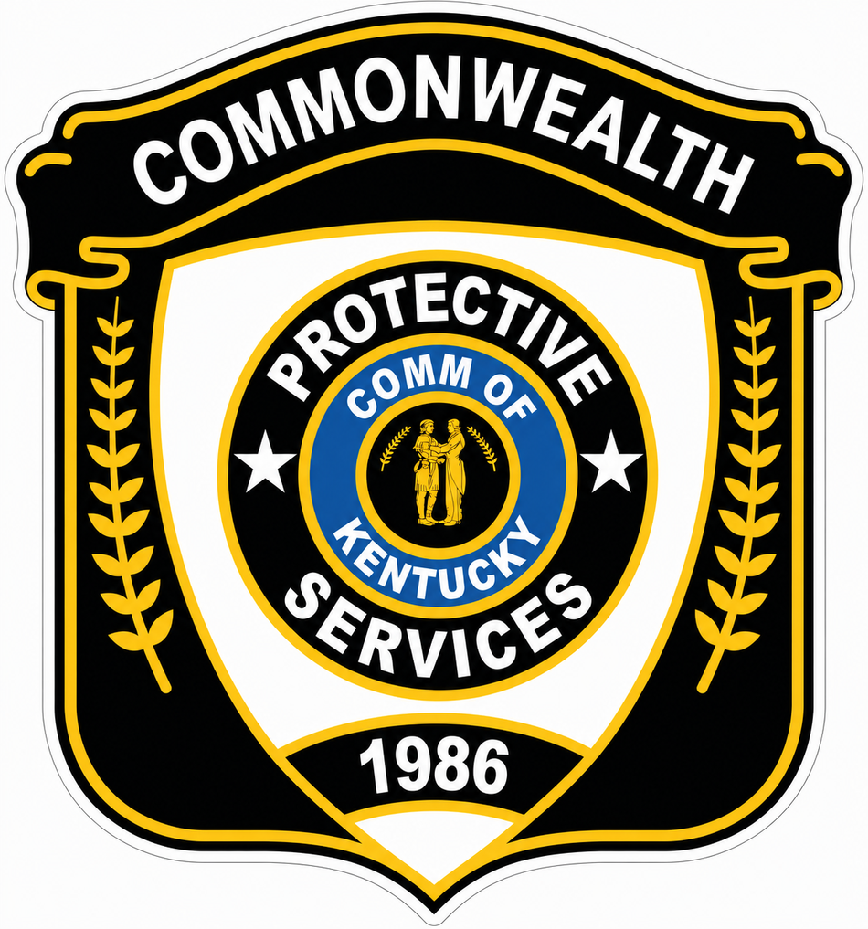 Commonwealth Protective Service 1/2" Custom Decal Order 100 Pieces