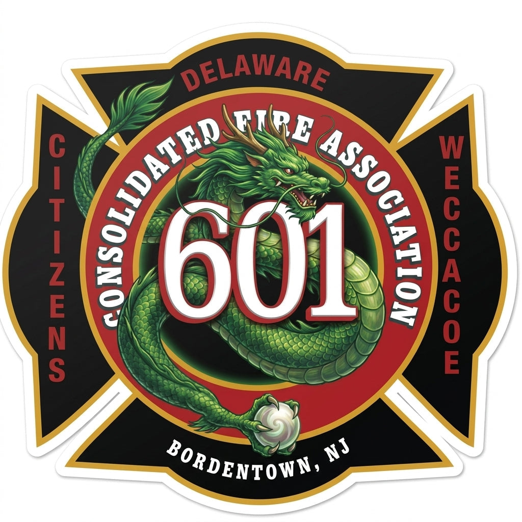 Consolidate Fire Assoc. Customer Decal or Magnet economy non-reflective decal