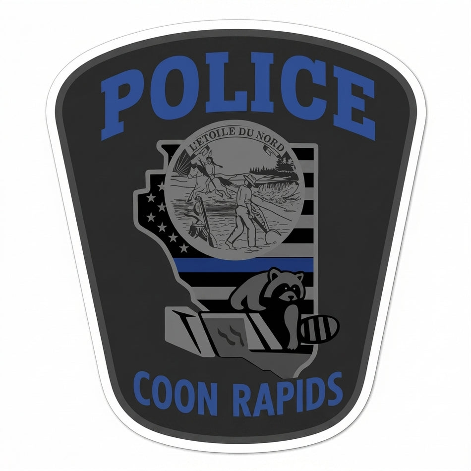 Coon Rapids Police Window/Helmet Decal or MAGNET (sqd.1)
