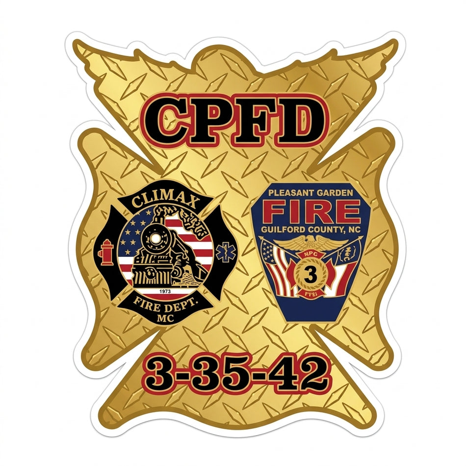 CPFD 3-35-42 Window/Helmet Decal or MAGNET (sqd.1)