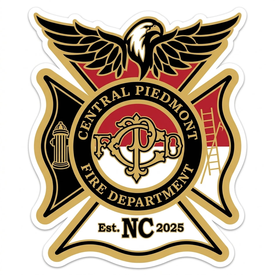 Central Piedmont Maltese Window/Helmet Decal or MAGNET (sqd.1)