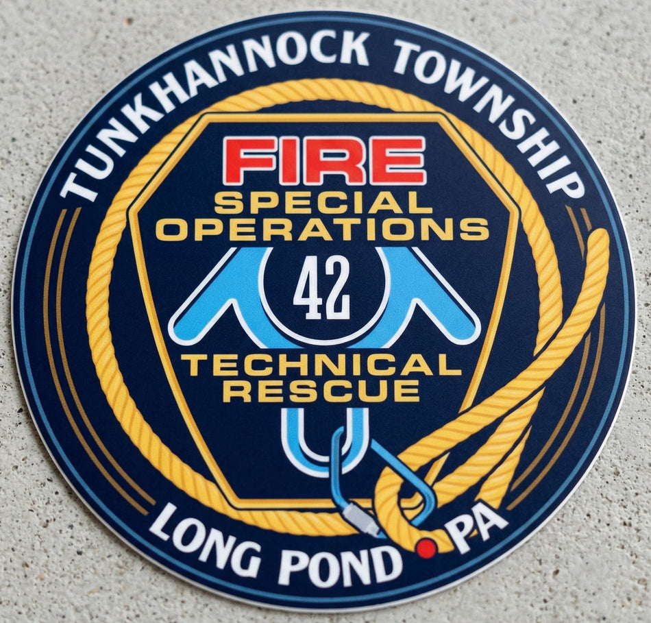 Tunkhannock Township Fire Window or Helmet Decal Powercall