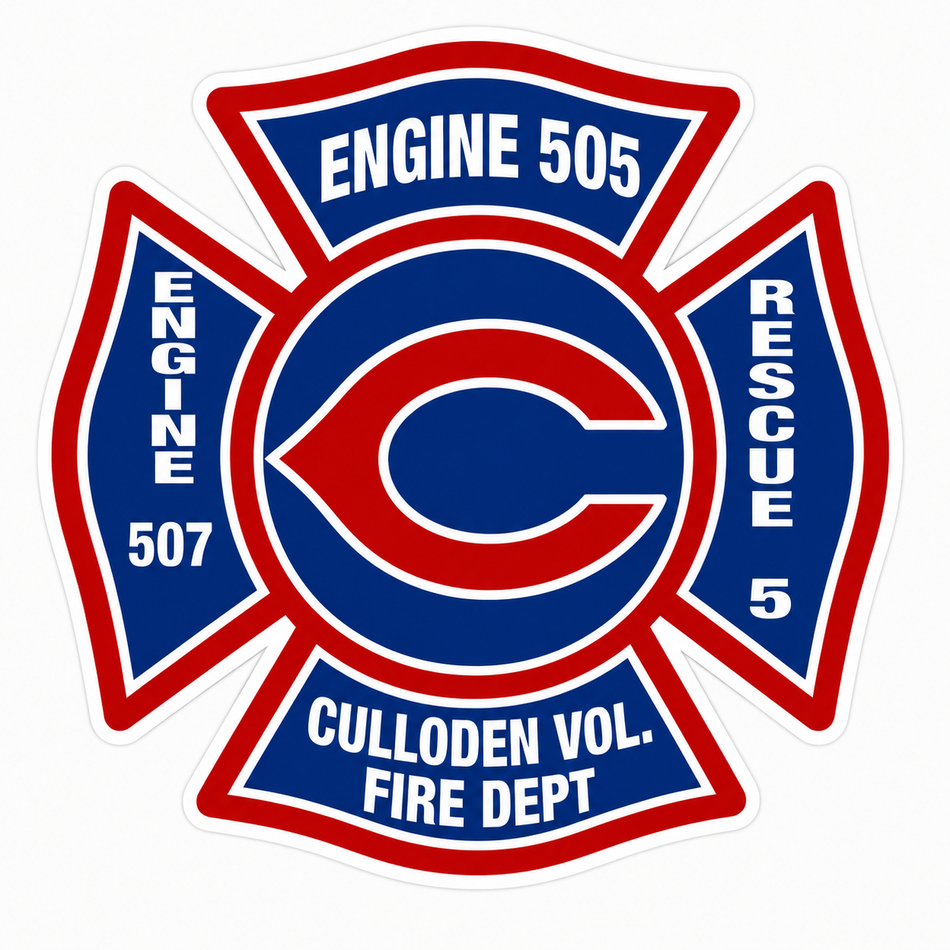 Culloden Engine 505 Maltese Customer Decal or Magnet (sqd.1)