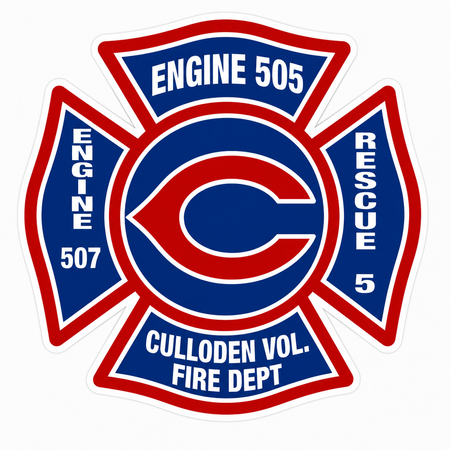 Culloden Engine 505 Maltese Customer Decal or Magnet economy non-reflective decal