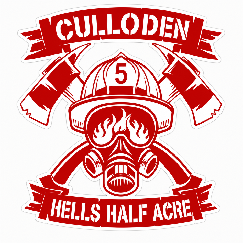 Culloden Hells Half Acre Customer Decal or Magnet (sqd.1)