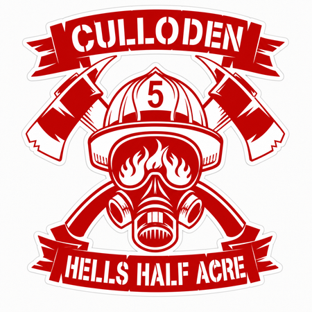 Culloden Hells Half Acre Customer Decal or Magnet economy non-reflective decal