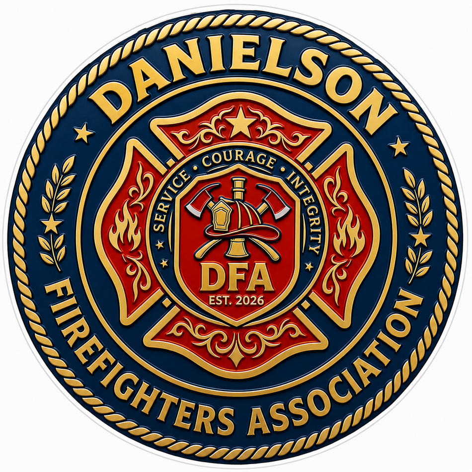 Danielson Firefighters Assoc. Customer Decal – Economy Bulk Decals sqd.1