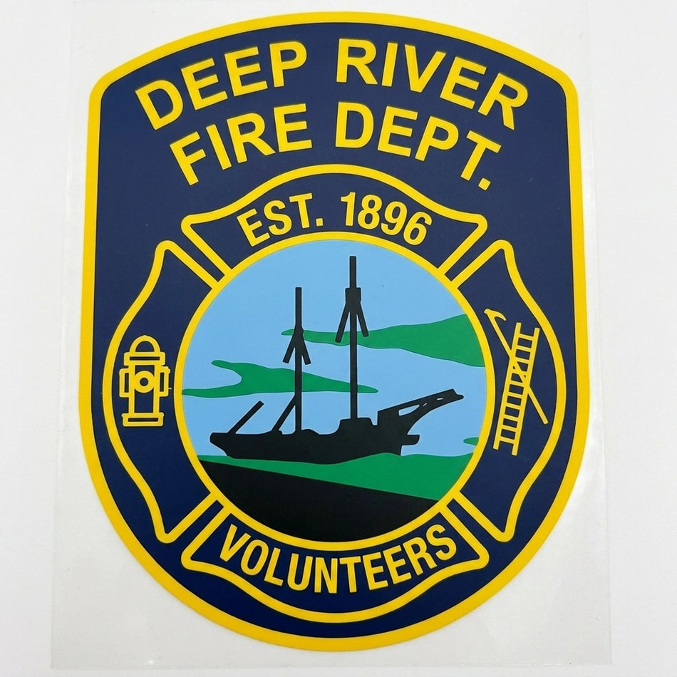 Deep River Fire Dept. Window/Helmet Decal or MAGNET (sqd.1)