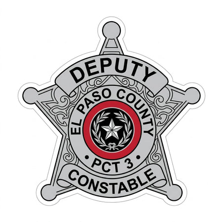 Deputy El Paso County Customer Decal or Magnet economy non-reflective decal
