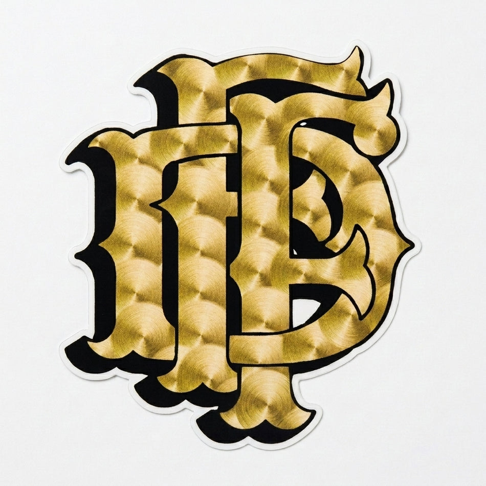 DFF Goldleaf Imitation Look Window or Helmet Decal (sqd.1)