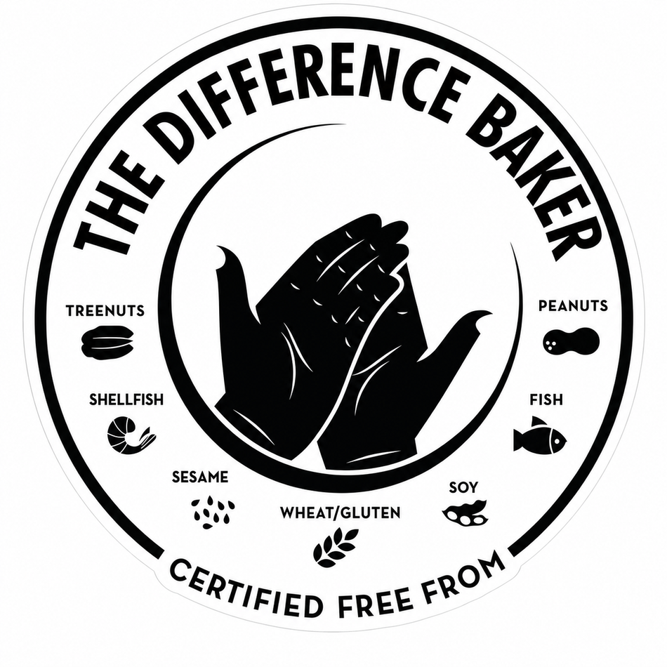 The Difference Baker Circle Customer Window or Helmet Decal (sqd.1)