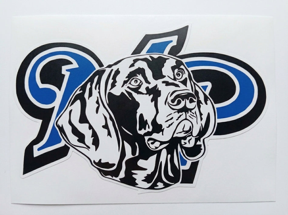 McGrath Dog Design Window or Helmet Decal (rctd.1)