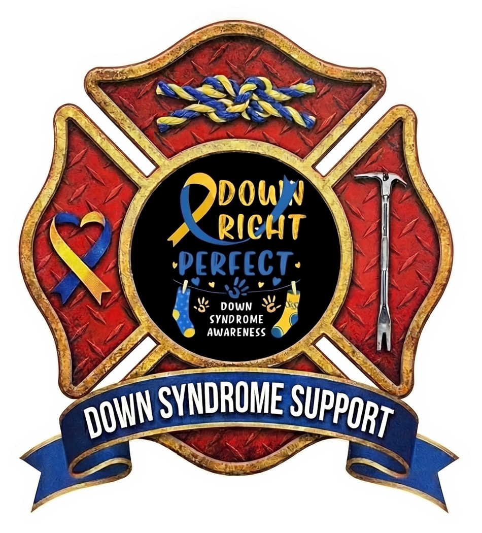 Down Syndrome Support Maltese Cross Window or Helmet Decal Powercall