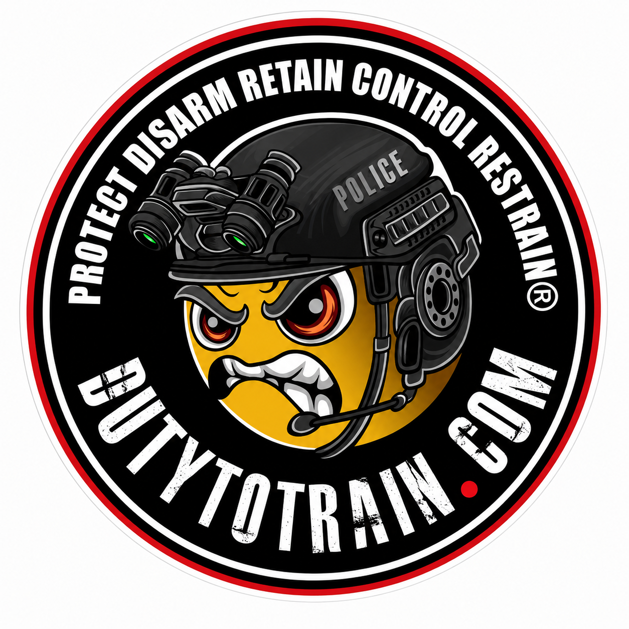Dutytotrain.com Customer Window or Helmet Decal economy non-reflective decal