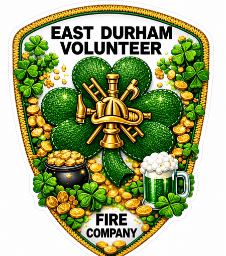 East Durham Vol. Fire Company Window or Helmet Decal economy bulk decal