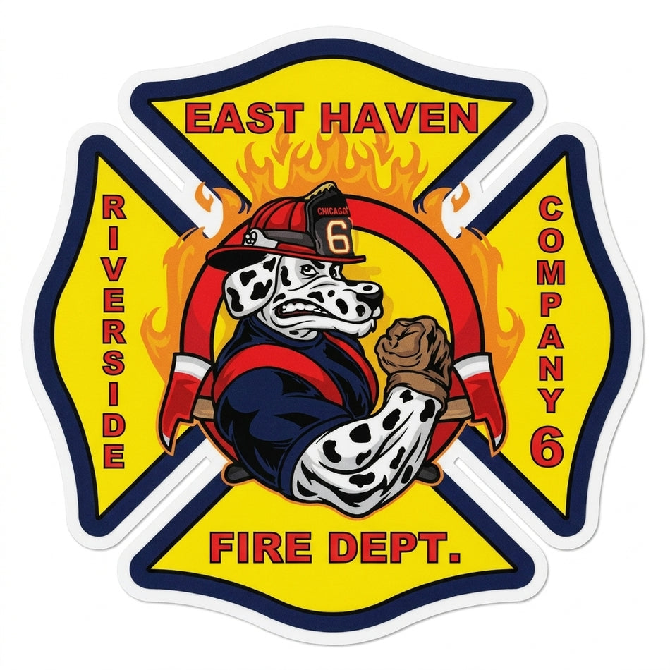 East Haven Fire Department Window/Helmet Decal or MAGNET