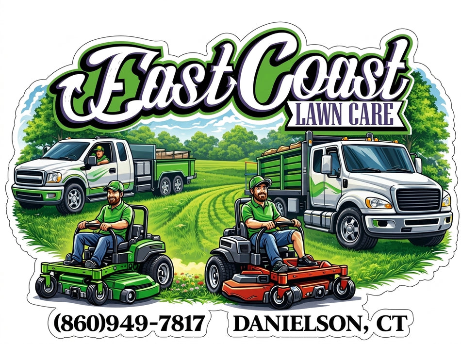 East Coast Lawn Care Window or Helmet Decal