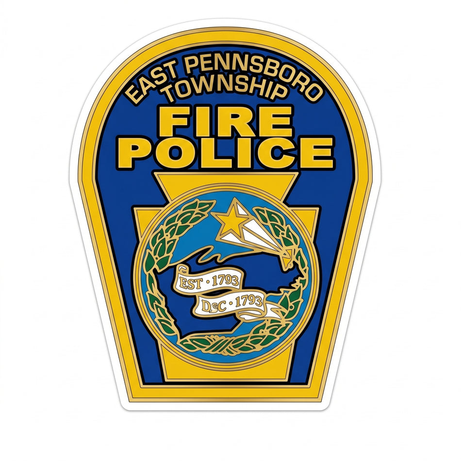 East Pennsboro Fire Police V2 Window/Helmet Decal or MAGNET (sqd.1)