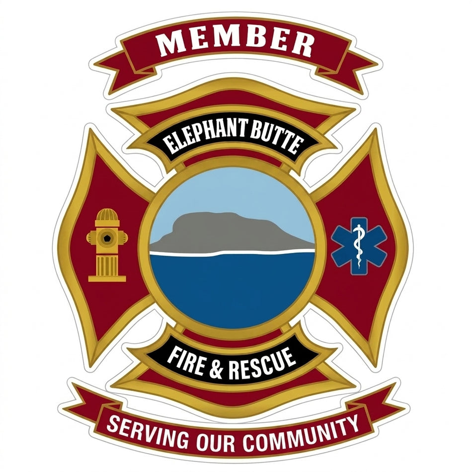 Elephant Butte Fire Customer window/Hardhat Decal