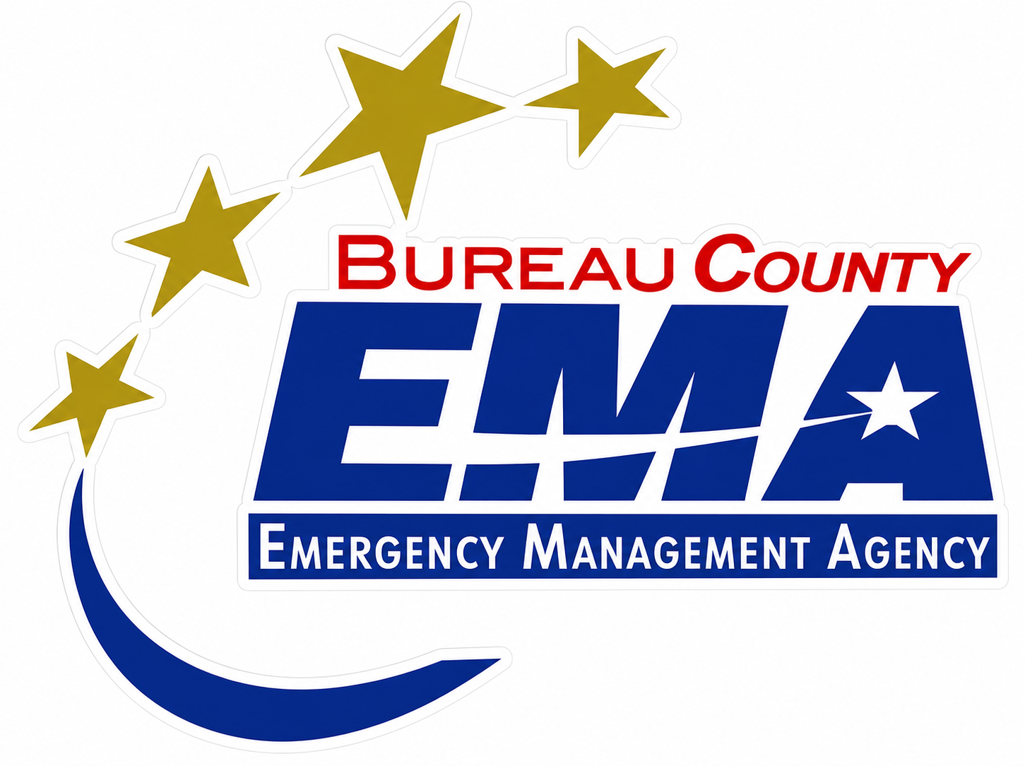 EMS Bureau County Window or Helmet Decal economy bulk decal