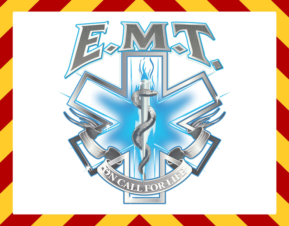 Window Decal - EMT Star Call for LIfe Decal