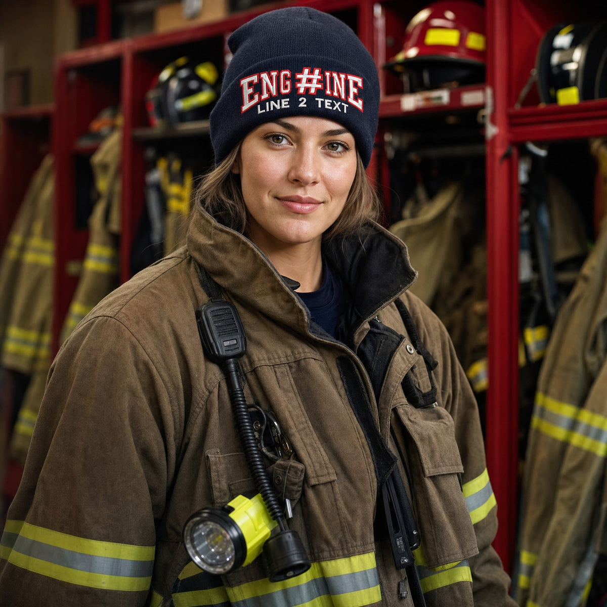 Winter Hat - Engine 38 Style Embroidered Winter Hat female fire department product image