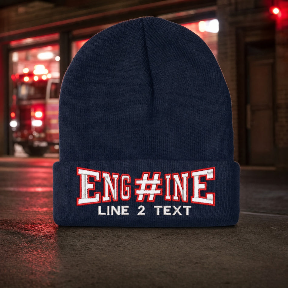 Winter Hat - Engine 38 Style Embroidered Winter Hat main fire department product image