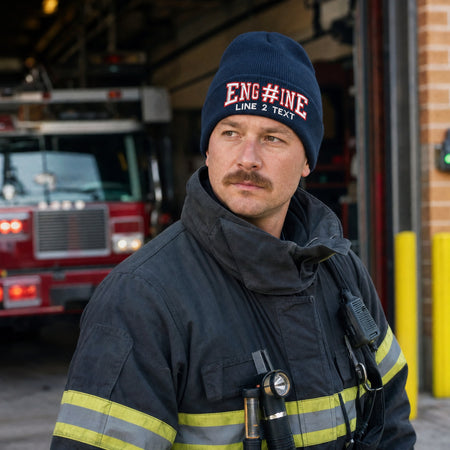Winter Hat - Engine 38 Style Embroidered Winter Hat male fire department product image