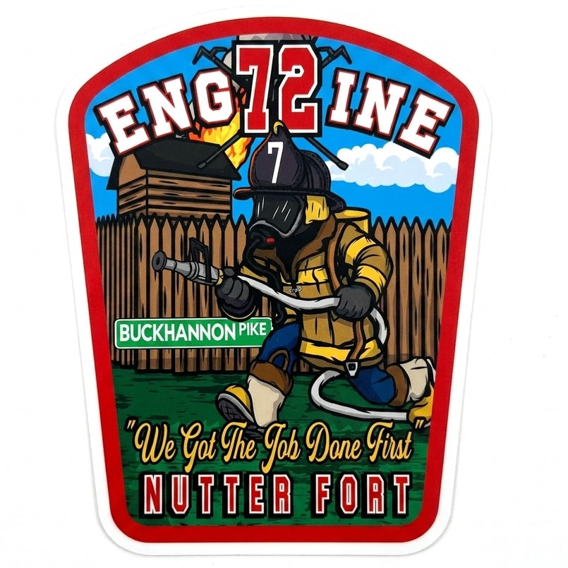 Engine 72 Nutter Fort Customer Decal or Magnet (sqd.1)