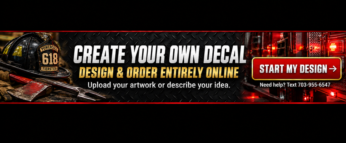 Create your own decal. Design and order entirely online. Upload your artwork or describe your idea. Start my design. Need help? Text 703-955-6547.