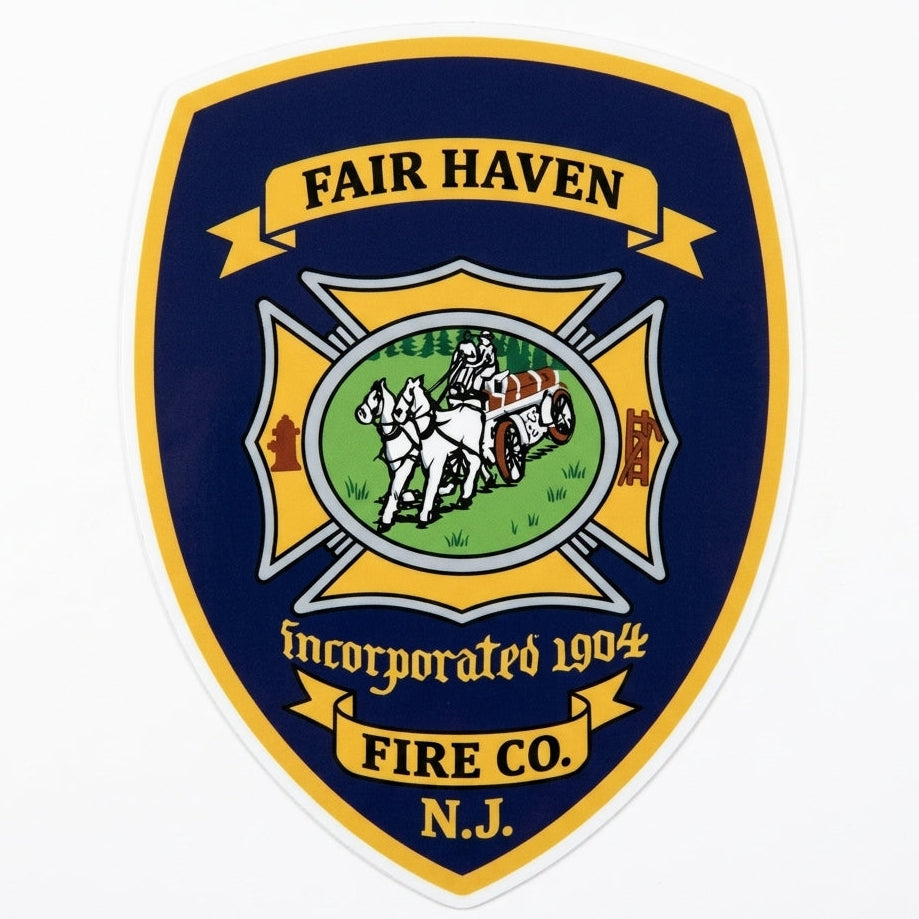 Fairhaven Fire Company Window or Helmet Decal (sqd.1)