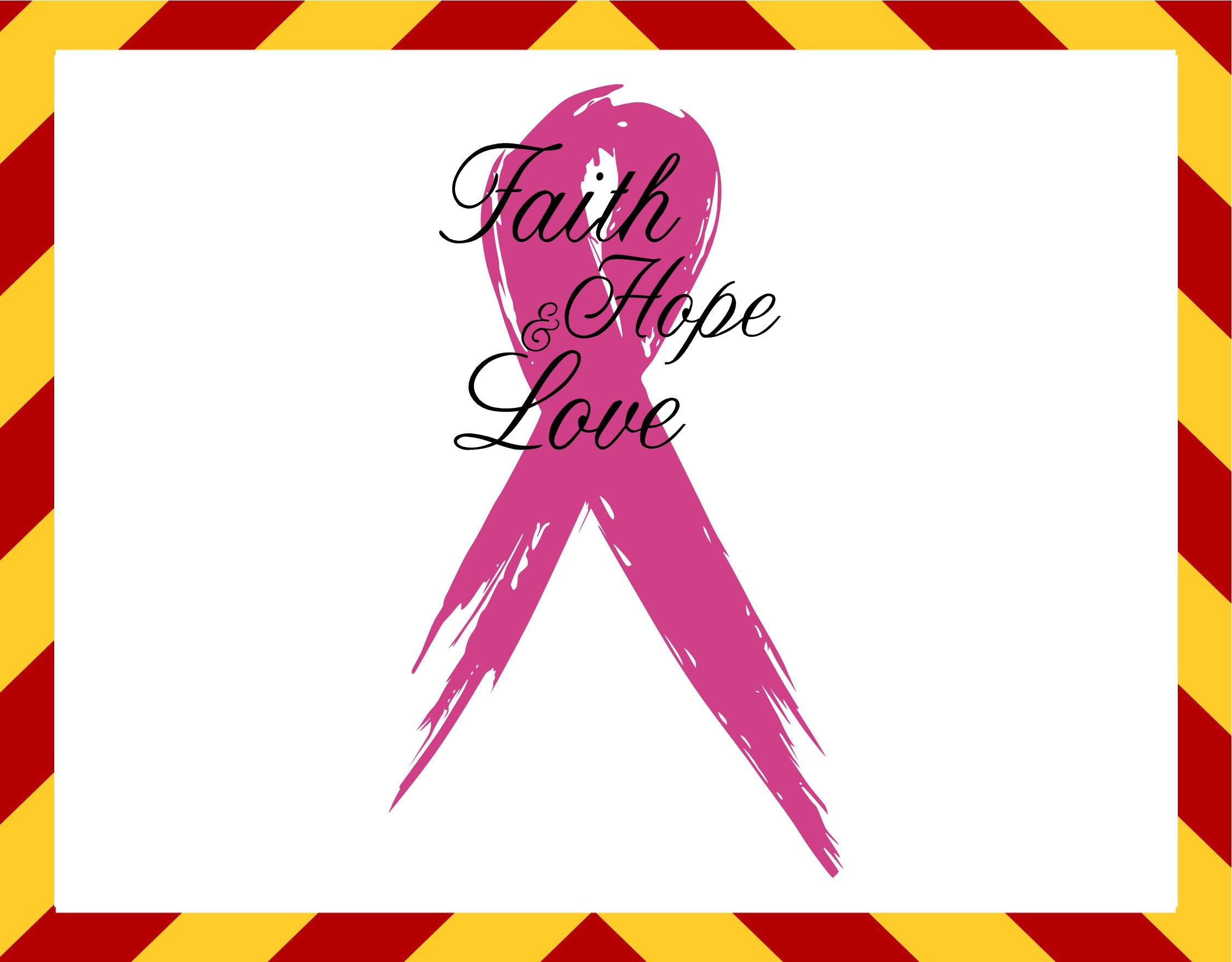 Window Decal - Faith Hope Love Ribbon Decal – Powercall Sirens LLC