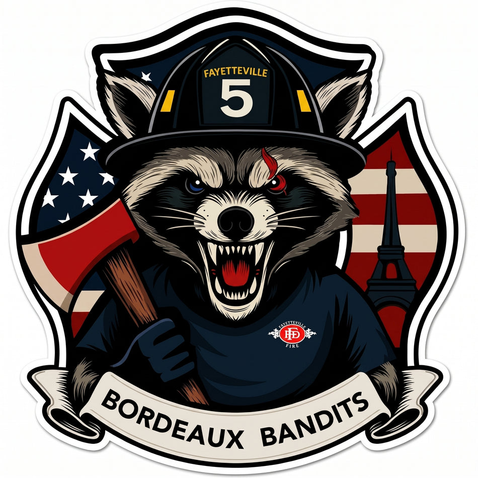 Fayetteville 5 Window/Helmet Decal or MAGNET (sqd.1)