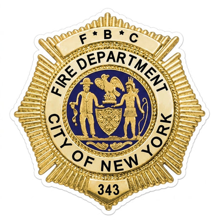 FBC Fire Department New York Customer Decal or Magnet economy non-reflective decal