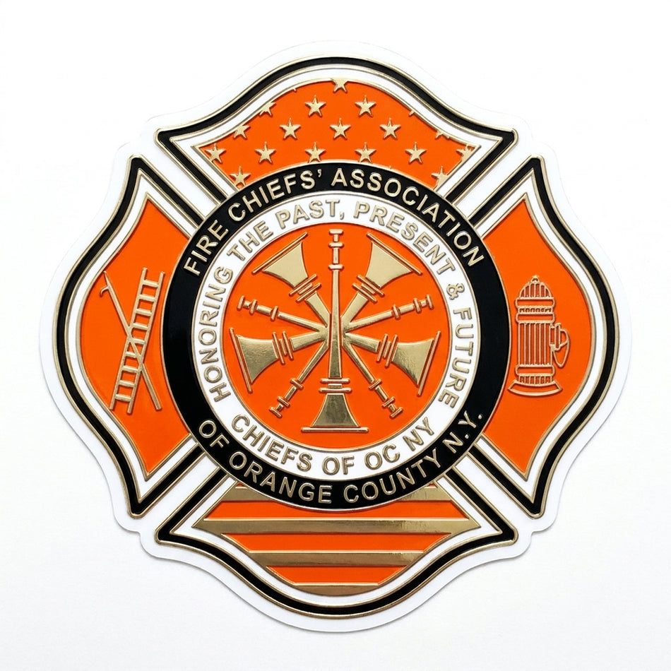 Orange County Fire Chief's Assoc. Window/Helmet Decal or MAGNET