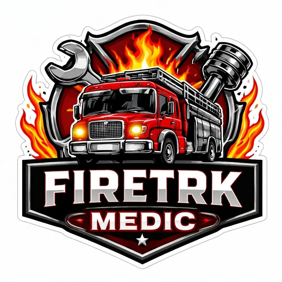 FIRTRK Medic Department Window/Hardhat Decal
