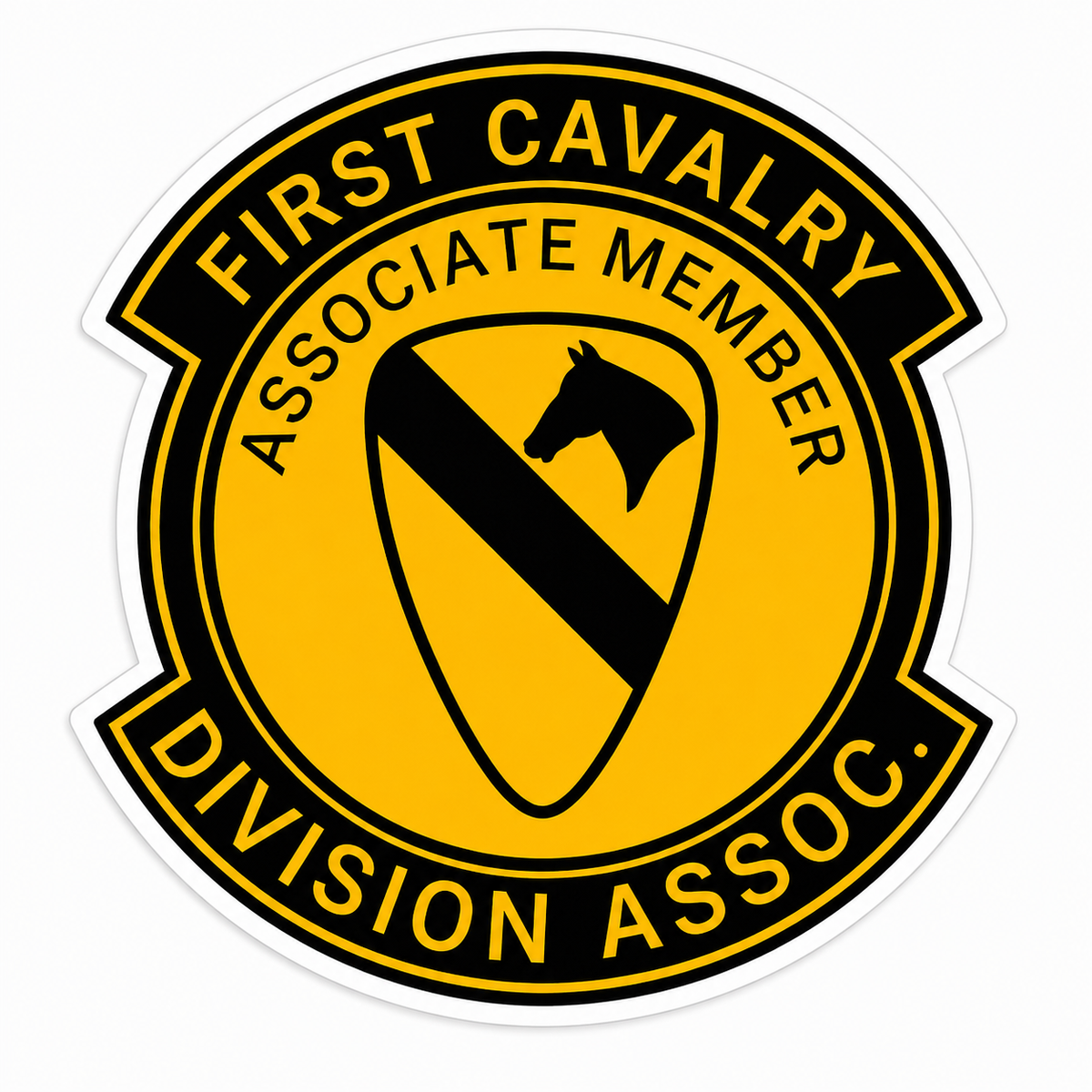 East Cavalry Division Customer Window or Helmet Decal economy bulk decal
