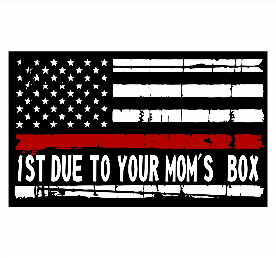 Window Decal - First Due Moms Box Design